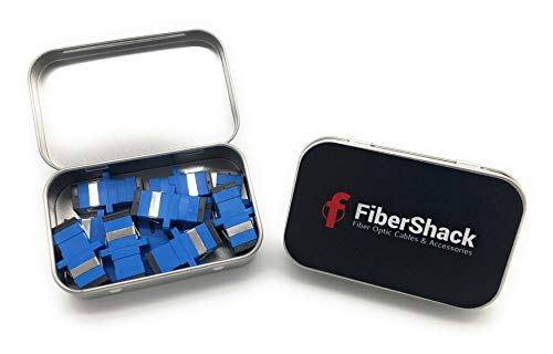 FiberShack - LC до LC спојник калај - 20 пакет - единечен режим LC спојувачи на влакна. LC спојниците со оптички влакна се чистат и ги прошируваат