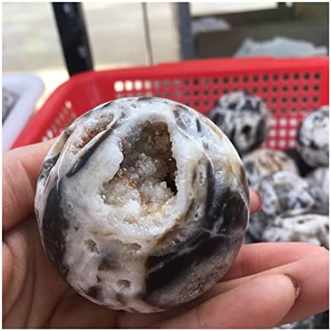 Природен сфелерит аура топка кварц кристален кластер за лекување камења примерок дома занаетчиски декорација подарок сфера заздравување