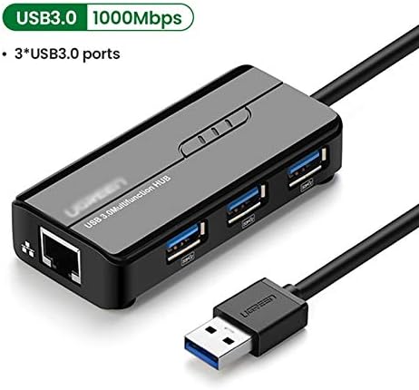 USB Центар KXDFDC, USB ETHERNET USB 3.0 ДО RJ45 USB Хаб Компјутерска Мрежа Мулти-Порт Адаптер