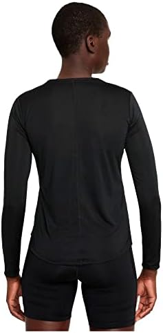 Nike Womens Dri-Fit Една кошула со долги ракави црна големина xl