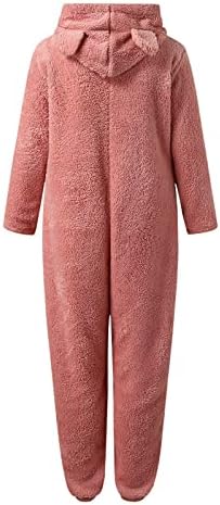 Зимски руно пижами за жени со долги ракави патент пижама плишани pjs loungewear sumpsuitle за спиење