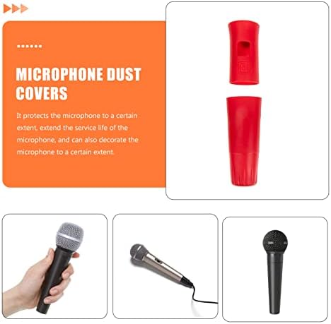 Milisten 1 Постави силиконски микрофон за микрофон, заштитен ракав, безжичен микрофон, рачен микрофон заштитник на капакот на капакот