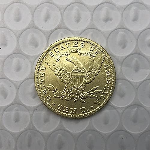 Ада Криптовалута Криптовалута Омилена Монета 1889 Американска Слобода Орел Монета Позлатена Копија Монета Комеморативна Колекција На Монети