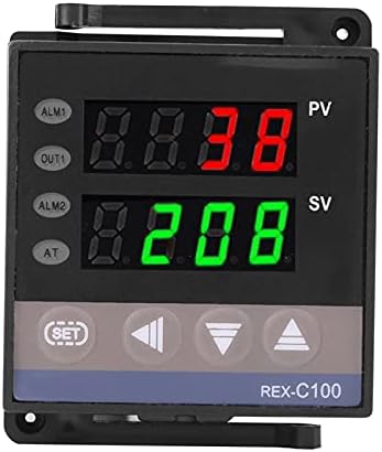 Термостат, дигитален PID Контролер на температура Индикатор Термостат Рекс C100 Термопарска реле и SSR, контролори на температурата