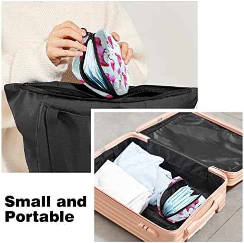 Санитарна торба за складирање на салфетки, торба за период, торба со тампон, торба за шминка, фламинго