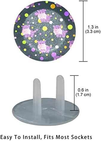 Електричен излез опфаќа 12 пакувања, пластични приклучоци опфаќа безбедносни капачиња за заштитник на штекерот - цртан филм симпатичен