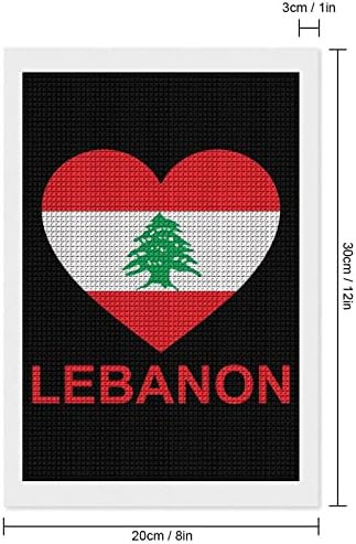 Љубов Либан Декоративни Дијамант Сликарство Колекции Смешни 5D DIY Целосна Вежба Дијамантски Точки Слики Дома Декор 8 x12