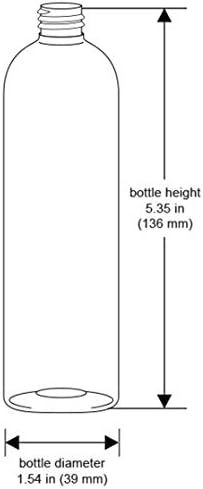 Премиум есенцијално масло 4 унца Космо тркалезни шишиња, ПЕТ пластично празно полнење без БПА, со златен притисок надолу капачиња