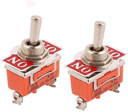 Нов LON0167 2 PCS 250V 15A ON/ON 2 Позиција 3 Терминали SPDT NO LOGGLE SWITCH LATCHING (2 Stk. 220V 15A EIN/EIN 2 Позиција 3 -