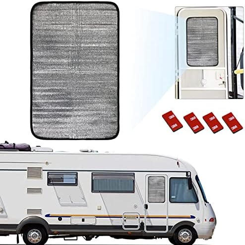 Cover MdStop RV Door Shade Cover, 16 x 25 Camper Sunshade Privacy Privation Screen Cover, Travel Trailer Motorhome Sun Shade Accessory,