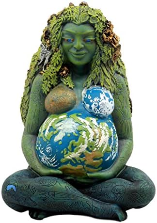 Подарок за еброс Милениумска Гаја Земја Мајка божица Те Фити Статуа 7 “висока од Оберон Зел