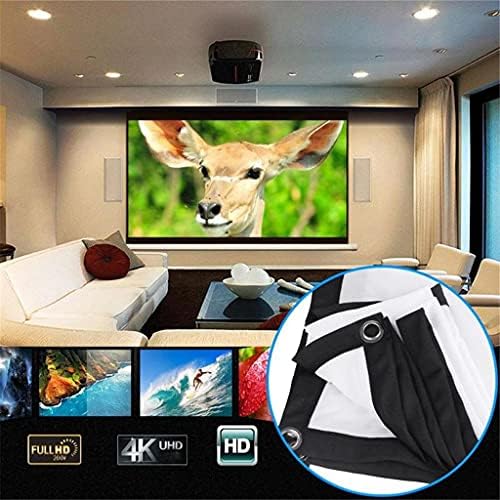 N/A 3D HD Wallид монтиран Проекциски екран на платно предводена од проектор со висока осветленост 120 инчи-60инч за домашно кино