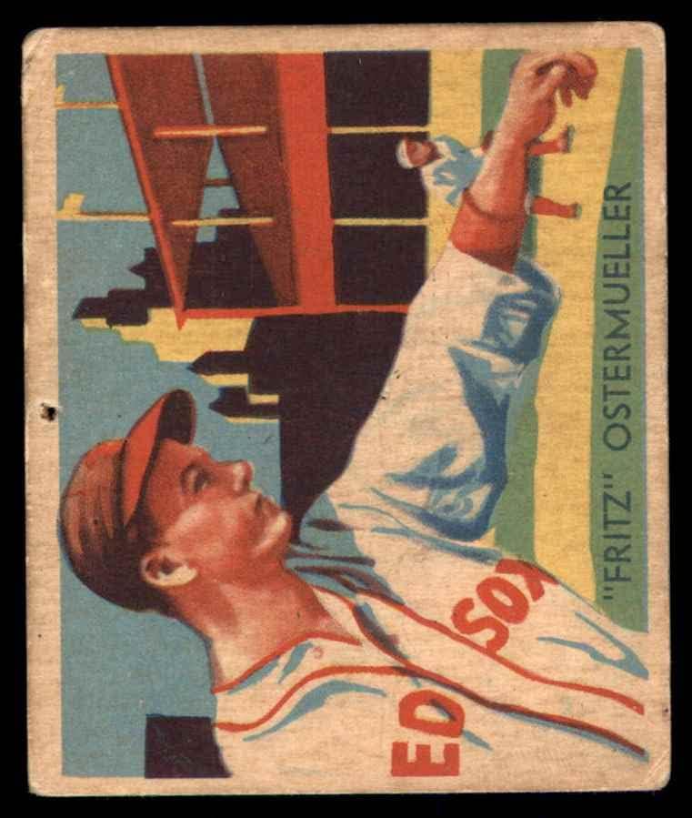 1935 Diamond Stars 73 Fritz Ostermueller Boston Red Sox Fair Red Sox