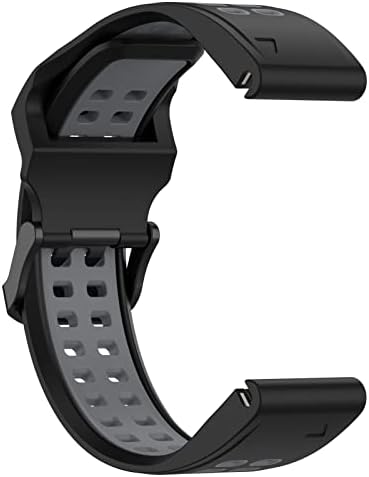 Awaduo компатибилен за Garmin Fenix ​​7s/7s Solar/7S Sapphire Solar Watch Bands, замена за набудување на силиконски рачен зглоб за замена за замена за Garmin Cinstact 2s, меки и трајни