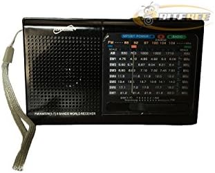 Supersonic 9 Band Bluetooth радио со AM/FM и SW1-7, Sliver & Supersonic SC-1080BT 9-бенд Bluetooth овозможено радио-AM/FM канали,