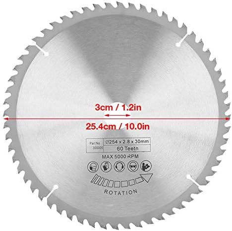 Xucus carbide кружен диск за сечење TCT за метално дрво пластика 25430мм 60 заби со 3 алатка за миење садови професионалец