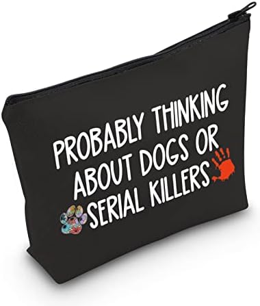 POFULL Вистински Криминал Љубовник Подарок Веројатно Размислување За Кучиња Или Сериски Убијци Козметичка Торба Убиство Подарок