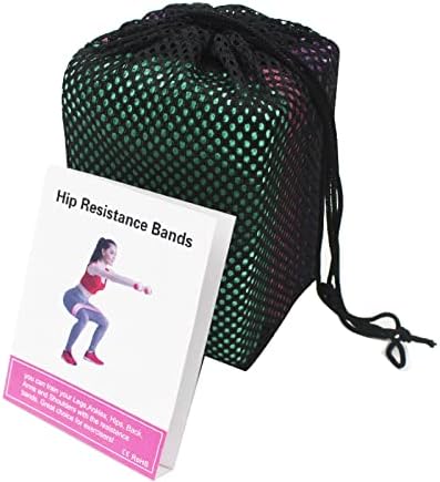 QSTNXB Бенд за отпорност на јога, 3PCS анти -лизгање на тренингот со големи крпи за влечење, абење отпорен полиестерски памук повеќенаменски