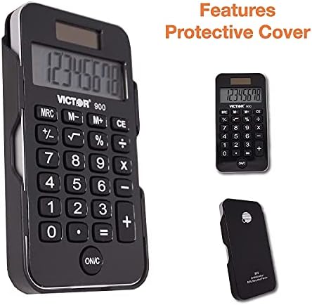Калкулатор за антимикробно џеб на Виктор 900 900, 8-цифрен ЛЦД
