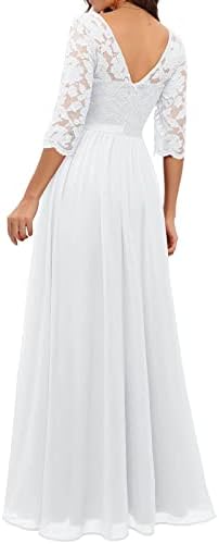 Зефотим венчални фустани за гости за жени 2023 Долг ракав/Едно рамо каросерија Слит Руфл Макси секси фустан