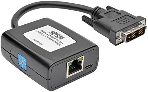 Tripp Lite Displayport на HDMI над CAT5/6 Активен комплет за екстендер, предавател и приемник во стилот на пигтаил, видео/аудио, 1080/60p,