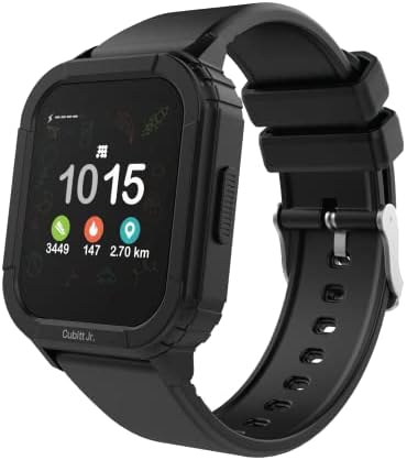 Cubitt Jr Smart Watch Fitness Tracker за деца и тинејџери, со 24 часа телесна температура, игри, шалтер за чекор, монитор за спиење,