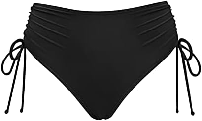 Здолништа за капење за жени за жени Гроздобер печати ниско ниво на половината Бразилско бикини дното на пливање, брифинзи за облека