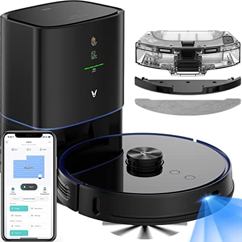 Viomi S9 роботска правосмукалка за самопочитување 2700PA, 5200mAh, 3 во 1, роботски вакуум 360 ° LDS lidar, автоматско отстранување