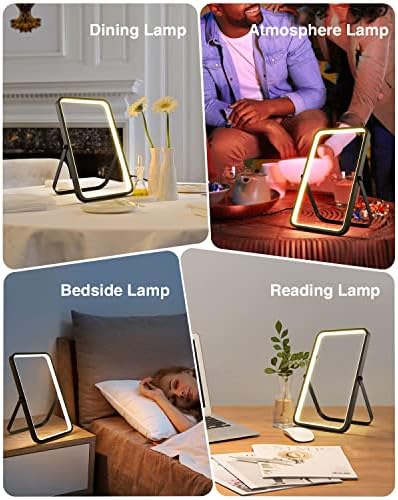 Бакзари правоаголник Табела за ламба за спална соба за домашно декорирање на ламби за кревети модерна дизајн LED осветлување затемнето