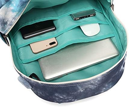 Платнољубов Акварел Шема Водоотпорен ранец за лаптоп со USB Порта за Полнење и Ремени За Перничиња За Масажа за Лаптоп До 15 инчни Мажи Жени Ранец За Патување На Отвор