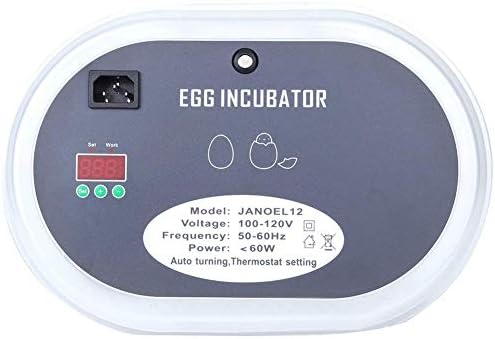ЏФ-Ксуан Јајца Инкубатор 9 Јајца Инкубатор, Целосно Автоматски Дигитален Живина Хачер Интелигентна Контрола На Температурата За Шрафирање