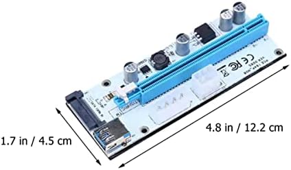 Mobestech Компјутер 18 Постави PCI- PCI- PIRIENT RISER PCI- E 1X до 16x GPU Riser E 1X до адаптер за продолжување на кабелот