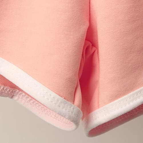 Атлетски шорцеви на Јораса за жени Еластична половината за влечење потта кратка боја блок панталони со пот, пантолони редовно вклопување