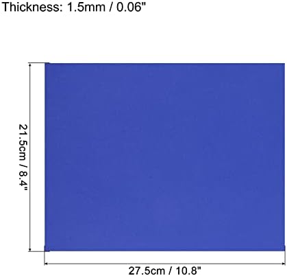 Меканисичност ева листови со пена темно сина 10,8х8,4 инчи дебелина од 1,5 мм за занаети DIY пакет од 2