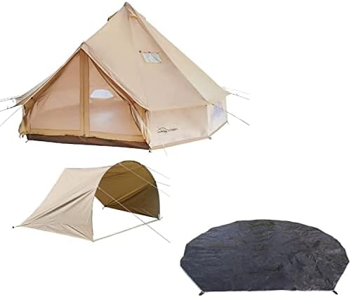 Данчел на отворено водоотпорен шатор на сите временски услови со засолниште со мат сонце за кампување, луксузен комплет за затегнување