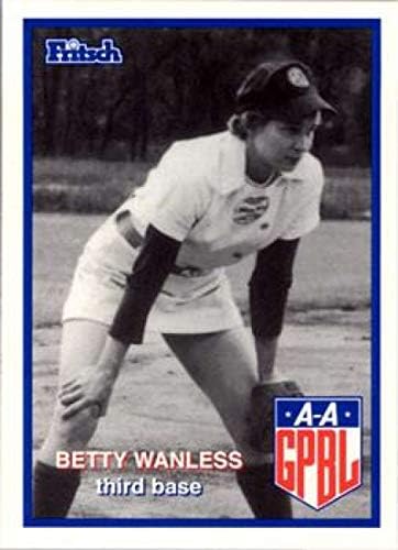 1996 AAGPBL Серија 2 Бејзбол 324 Бети Wanless South Bend Blue Sox RC RC Dookie Official All-American Girls Professional Baseball League Trading
