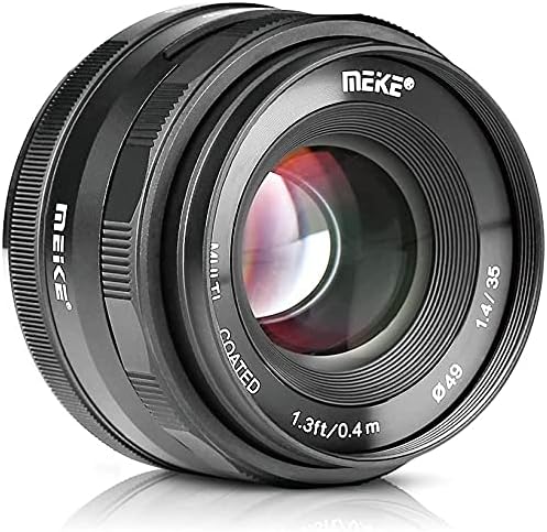 Meike 35mm F1.4 Голем отвор APS-C Prime Manual Focus Lens за EF-M EOS-M монтирање на огледални камери EOS M M2 M3 M5 M6 M10 M100