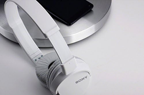 Sony Stereo CD/Cassette Boombox Home Audio Radio, црно, 13,7 x 6,1 x 9 инчи и ZX серии жични слушалки на уво со MIC, бели MDR-ZX110AP