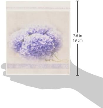 3DROSE HT_56329_2 Романтична loveубов сина хидрангеа цвеќиња цветни фотографии свадбено железо на трансфер на топлина за бел материјал, 6 на 6-инчи