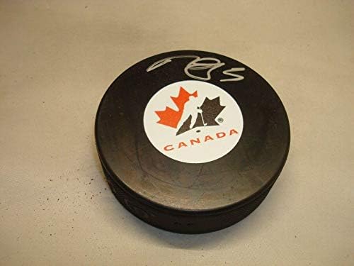 Марк Џордано Потпиша Тим Канада Хокеј Пак Автограм 1а-Автограм Нхл Пакови