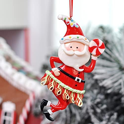 Божиќни украси 2022 Chrismtas Дедо Мраз со украсување на новогодишни елки за Божиќно дрво што виси Божиќно кукла украс за идеи за