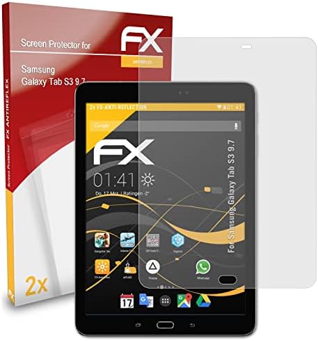 Заштитник на екранот Atfolix компатибилен со Samsung Galaxy Tab S3 9.7 Филм за заштита на екранот, анти-рефлективен и шок-апсорбирачки FX FX