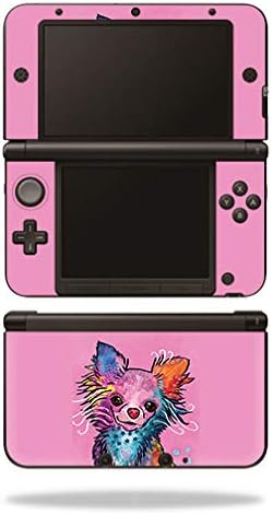 MOINYSKINS кожата компатибилна со Nintendo 3DS XL оригинал - Chihuahua Rainbow | Заштитна, трајна и уникатна обвивка за винил | Лесно