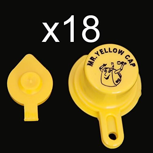 Жолта Гас Може Капа Која Одговара На Вашиот Гроздобер Блиц Излив - 18 Еден Капи &засилувач; 18 Отвори За Проветрување