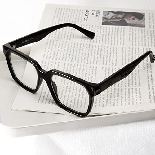 ВИСОУН Правоаголник ТР90 Сина Светлина Блокирање Очила Компјутерски Очила Со Препи Изглед За Жени И Мажи Пума