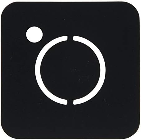 Секјурит Силуета за социјални медиуми за социјални медиуми, 53 x 31 x 1 см, црно