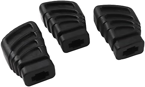 6pcs yootones црни тапани решетки гумени стапала компатибилни со тапан хардвер цимбален штанд за држач за држач