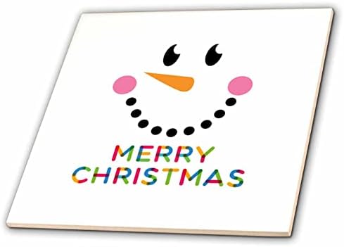 3дроза Насмеани снешко лице. Стилски шарени текст Среќен Божиќ-Плочки