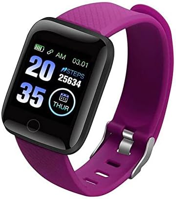 Паметен часовник за iOS Android Call & SMS потсетници Смарт часовник со отчукувања на срцето, кислород и притисок на крвта, мониторинг на спиење, водоотпорен спортски спорто