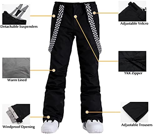 GSOU Snow Skey Skiakets and Pants Snodelling Snowsuit Count Топло качулка водоотпорен ветерно изолиран